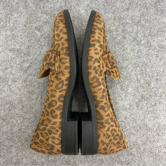 Clarks Leopard Print Trish Willow Leather Loafers Women’s Size 7.5M - Picture 8 of 12